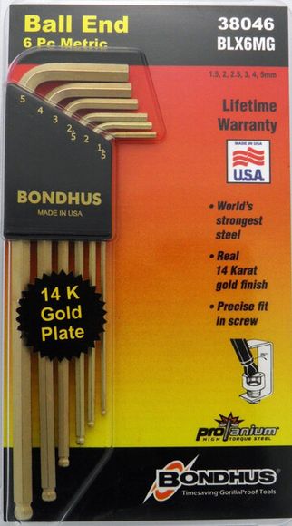 Bondhus BLX6MG 38046 Kľúč L 1.5-5 mm INBUS s guličkou 6- dielna sada