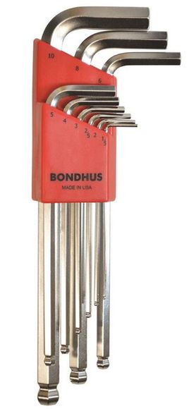 Bondhus BLX9MB 16999 Kľúč L 1.5-10 mm INBUS s guličkou 9- dielna sada