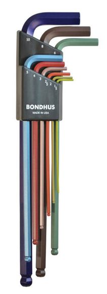Bondhus BLX9MCG 69699 Kľúč L 1.5-10 mm INBUS s guličkou 9- dielna sada