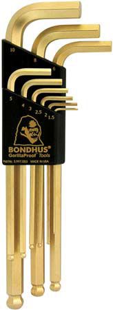 Bondhus BLX9MG 38099 Kľúč L 1.5-10 mm INBUS s guličkou 9- dielna sada