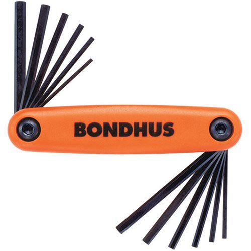 Bondhus HF12 12550 Skladacie kľúče (1.5-5)+(5/64-5/32)  mm/" INBUS 12- dielna sada