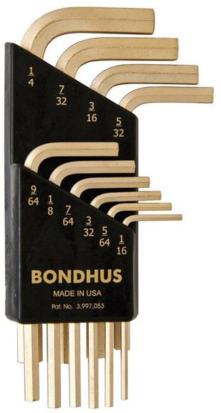 Bondhus HLX10SG 38238 Kľúč L 1/16-1/4" INBUS 10- dielna sada