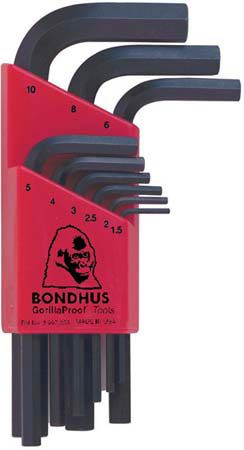 Bondhus HLX9MS 12299 Kľúč L 1.5-10 mm INBUS 9- dielna sada