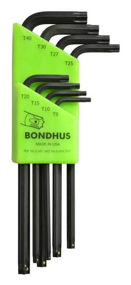 Bondhus PHTX8 71834 Kľúč L T09-T40 TORX "ProHold" 8- dielna sada