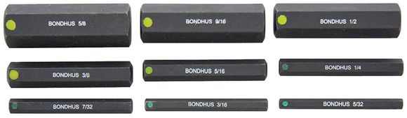 Bondhus PHX9-2 33299 Násadec 5/32-5/8" INBUS 9- dielna sada