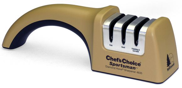 Chef'sChoice M4635 4635-900 Brúska na lovecké a rybárske nože hnedá, 3-stupňové brúsenie - manuálna