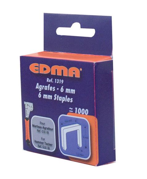 EDMA 131955 Spona 6 mmm (1000 ks) Pre: 031855
