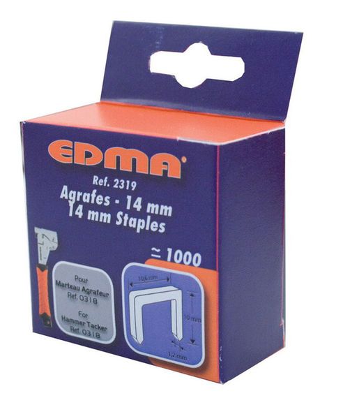 EDMA 231955 Spona 14 mm (1000 ks) Pre: 031855
