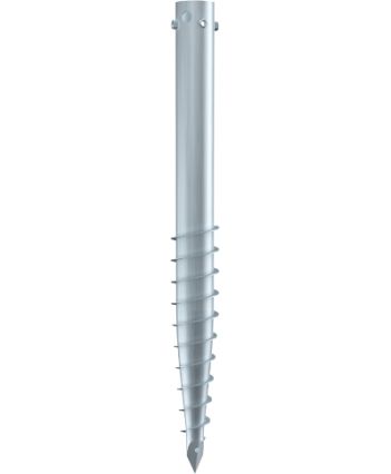 KRINNER G - 89 25458 Zemná skrutka KSF G 89x1000-4xM12 - ukončenie: otvor so závitmi na vystredenie, materiál - žiarovo zinkovaná oceľ