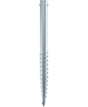 KRINNER G - 89 25460 Zemná skrutka KSF G 76x1300-3xM16 - ukončenie: otvor so závitmi na vystredenie, materiál - žiarovo zinkovaná oceľ