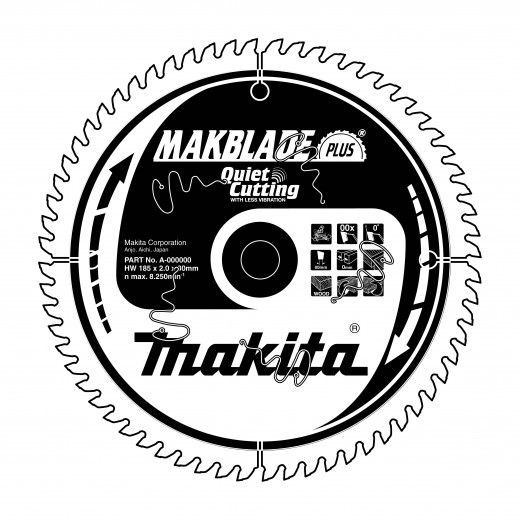 MAKITA MakBlade-Plus B-08866 Kotúč pílový D 350 x 30 mm na drevo (100 TCT zubov) 3.0 mm rez - MAKITA B-08866 / MakBlade-Plus