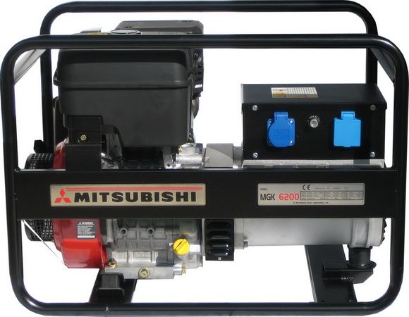 Mitsubishi MGK 6200 Elektrocentrála 1-fázová 7,5/5.7kW - benzínový motor 4-taktný