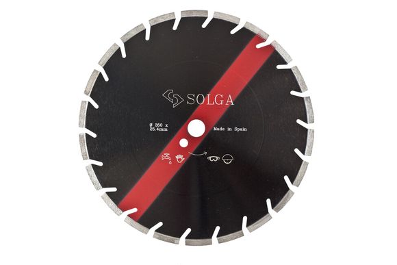 SOLGA BLZ LASER 24603300 Kotúč diamantový - rezací D 300mm na vytvrdnutý betón mokrý rez pre podlahové rezačky f. čierna + červená