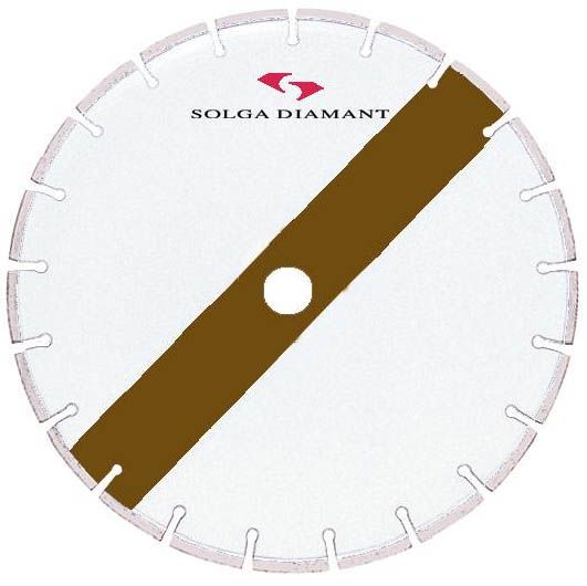 SOLGA LA 31200304 Kotúč diamantový - rezací D 300mm na teraco mokrý rez pre stolové rezačky f. biela + hnedá