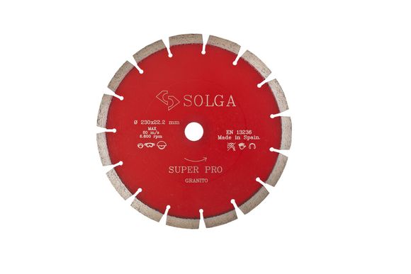 SOLGA LASER 13356180 Kotúč diamantový - rezací D 180mm na tvrdé materiály suchý rez pre ručné náradie SUPER-PROFI