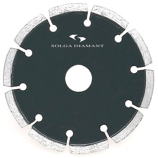 SOLGA LASER 53440115 Kotúč diamantový - drážkovací D 115mm na abrazívne materiály suchý rez pre ručné náradie f. čierna