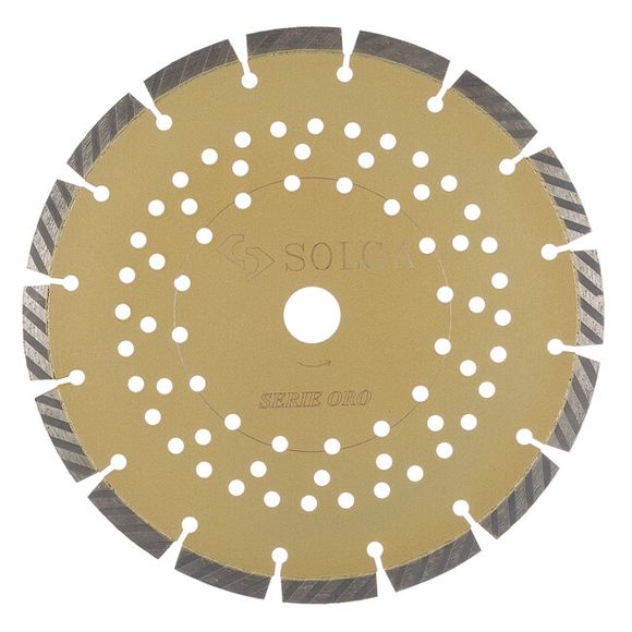 SOLGA LASER & TURBO 13716230 Kotúč diamantový - rezací D 230mm univerzálny suchý rez pre ručné náradie GOLD