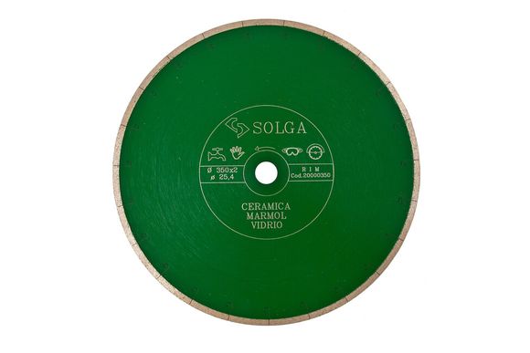 SOLGA RIM 20000180 Kotúč diamantový - rezací D 180mm na mäkkú keramiku mokrý rez pre stolové rezačky f. zelená
