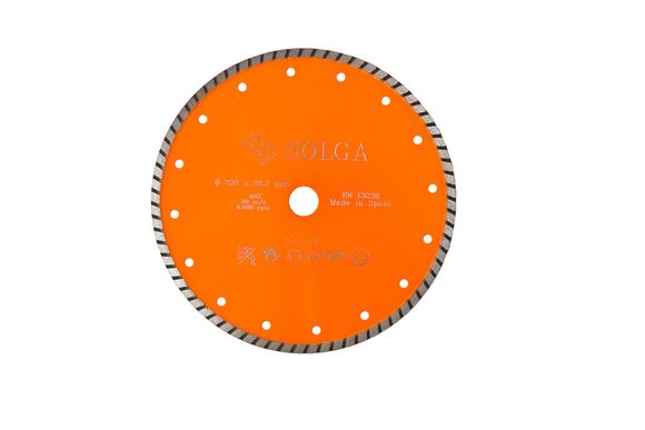 SOLGA TURBO 10802115 Kotúč diamantový - rezací D 115mm univerzálny suchý rez pre ručné náradie f. oranžová Základná línia